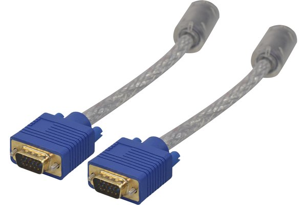 CABLE SVGA OR TRANSPARENT HD15 MM - 2.0M