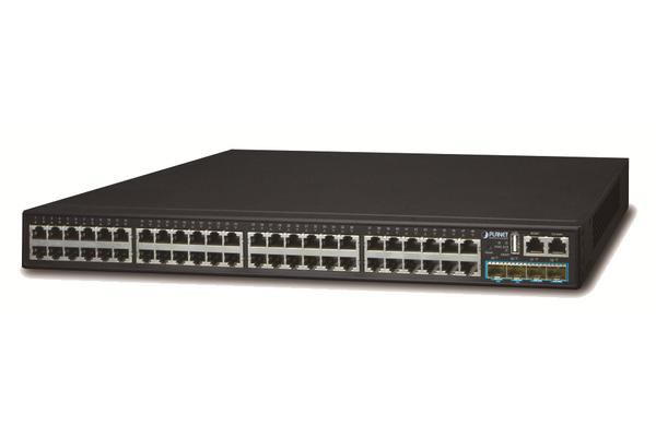 PLANET SGS-6341-48T4X commutateur réseau Géré L3 Gigabit Ethernet (10/100/1000) 1U Noir