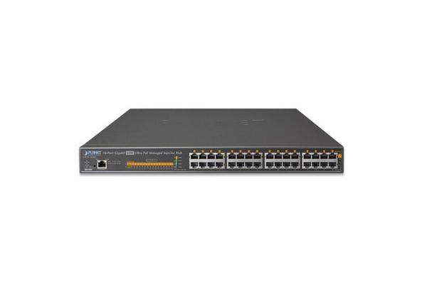 PLANET UPOE-1600G commutateur réseau Géré Gigabit Ethernet (10/100/1000) Connexion Ethernet, supportant l'alimentation via ce port (PoE) 1U Bleu