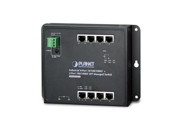 PLANET WGS-4215-8T2S commutateur réseau Géré L2 Gigabit Ethernet (10/100/1000) Noir