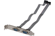 Equerre slot série DB9 2 ports