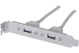 Equerre slot USB 2.0 2 ports - Carte mère DIP 10 pts