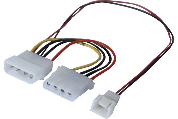 Adaptateur d alimentation Molex pour ventilateur 3 broches