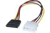 Adaptateur d alimentation Molex vers SATA - 20 cm