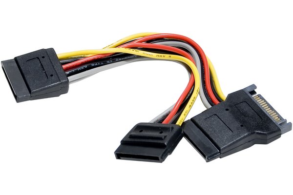 Doubleur d alimentation SATA vers 3 SATA - 30 cm