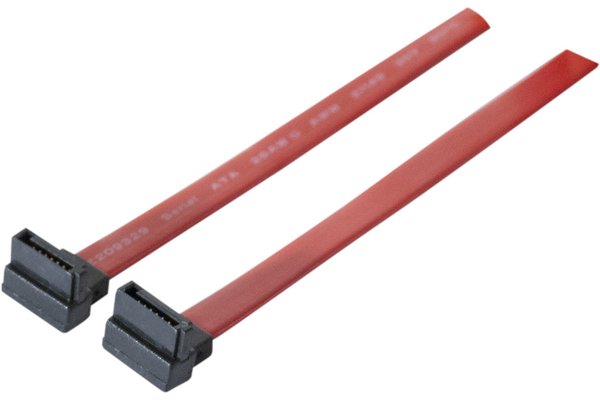 Câble SATA 2x coudes vers le bas - 50 cm