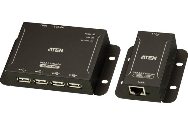 ATEN UCE3250 Extendeur USB 2.0 Cat.5 50m Hub metal 4 ports