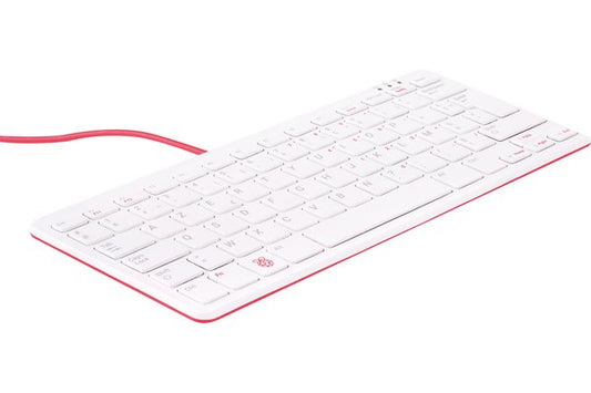 CLAVIER BLANC ROUGE OFFICIEL Azerty POUR RASPBERRY PI