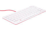 CLAVIER BLANC ROUGE OFFICIEL Azerty POUR RASPBERRY PI
