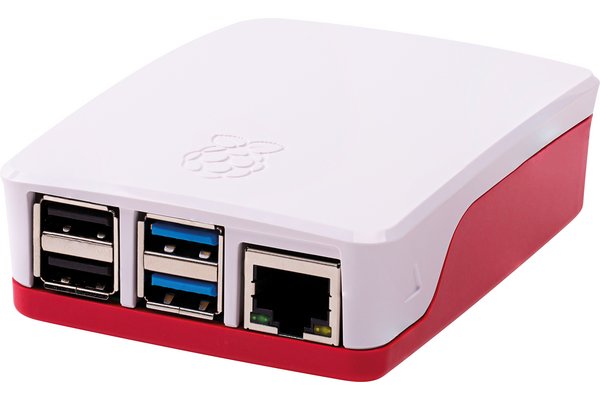 Boîtier Officiel pour Raspberry Pi 4 Rouge/blanc