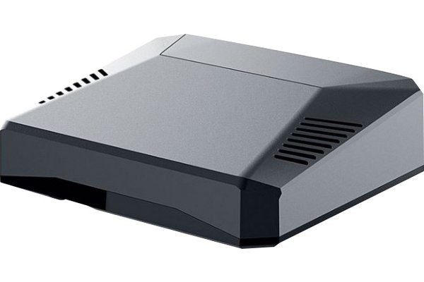 BOITIER ALUMINIUM VENTILE AVEC INTERRUPTEUR POUR RASPBERRY PI 4