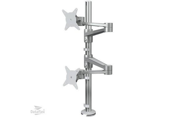 DATAFLEX Bras à fixer / pincer Viewlite 58142 - 2 écrans