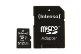 INTENSO Carte MicroSDXC UHS-I Premium Class 10 - 512 Go