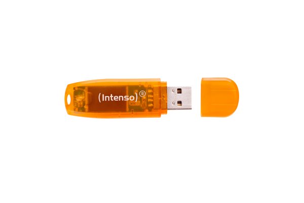 INTENSO Clé USB 2.0 Rainbow Line - 64 Go Orange