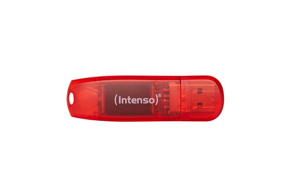 INTENSO Clé USB 2.0 Rainbow Line - 128 Go Rouge