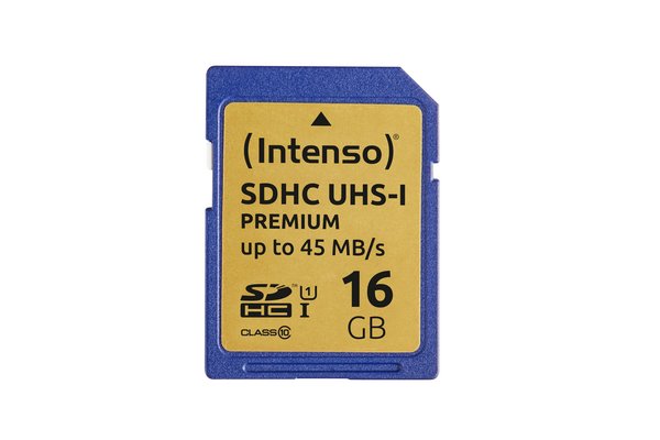 INTENSO Carte SDHC UHS-I Premium Class 10 - 16 Go