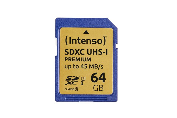 INTENSO Carte SDXC UHS-I Premium Class 10 - 64 Go