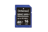 INTENSO Carte SDHC UHS-I Professional Class 10 - 16 Go