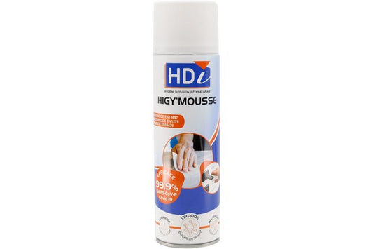 Mousse nettoyante antibactérienne et virucide