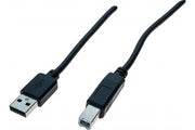 DACOMEX Sachet cordon USB 2.0 Type-A / Type-B noir - 1,8 m