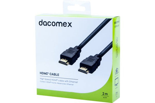 DACOMEX Cordon HDMI haute vitesse avec Ethernet - 2 m