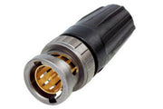 NEUTRIK Fiche BNC pour Belden 7731A et Draka 1.6/7.3AF noire