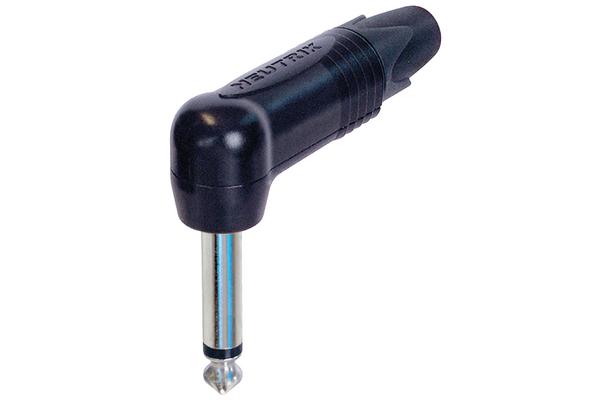 NEUTRIK Fiche jack 6.35 mono coudée noire
