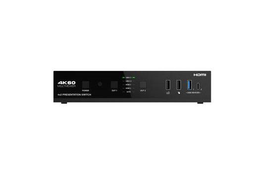 ALTIMIUM - Sélecteur seamless 4x2-(HDMI/USBC/DANTE )-HDBT/HDMI Out