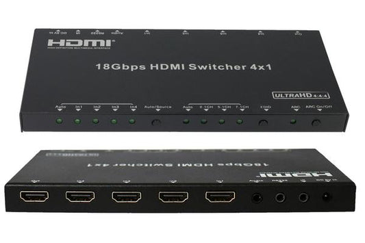 ALTIMIUM - Sélecteur HDMI 4x1 - 4K@60Hz 4:4:4-ARC-HDR-Auto switch