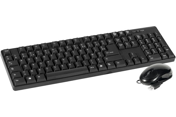 DACOMEX Pack Clavier & souris KM150-U USB noir