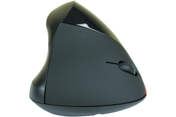 Souris verticale sans fil noire