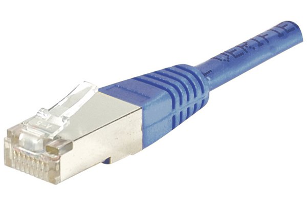 Cordon RJ45 catégorie 5e F/UTP bleu - 0,7 m