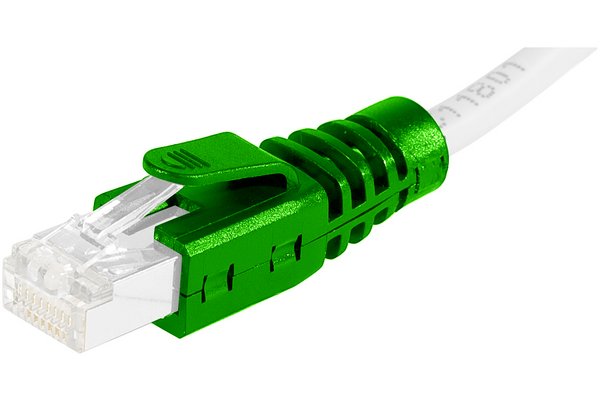 Manchon RJ45 vert clipsable diamètre 6 mm (sachet de 10 pcs)