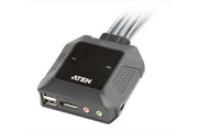 ATEN 2-Port USB DisplayPort Cable KVM Switch