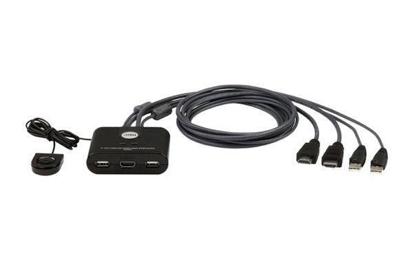 2-Port USB FHD HDMI Cable KVM Switch