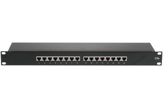Panneau de brassage 19" 1U 16 ports CAT5e STP