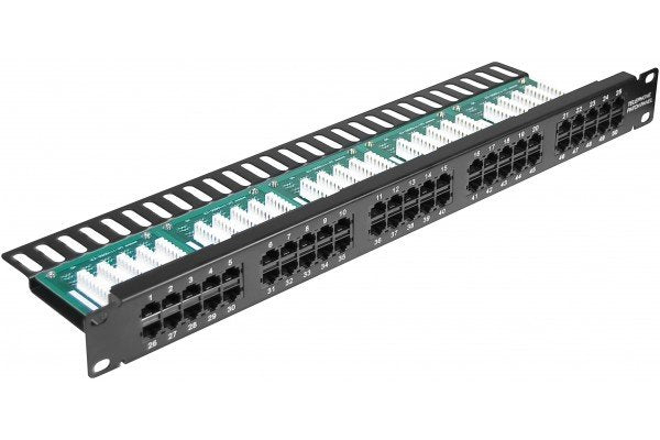 Panneau de brassage téléphonie 19" 1U 50 ports