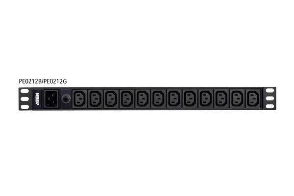 ATEN PE0212G unité de distribution d'énergie 12 sortie(s) CA 1U Noir