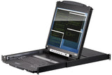 ATEN CL5808N Console LCD 19" Dual Rail KVM 8 Ports VGA/USB-PS2