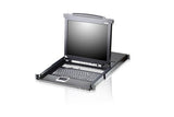 ATEN CL5708N CONSOLE LCD 19  KVM 8 PORTS VGA/USB-PS2