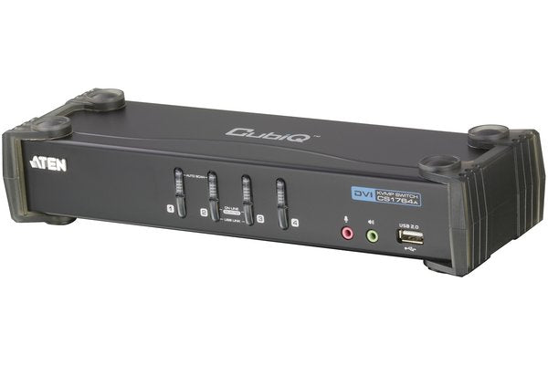 ATEN CS1764A-AT-G commutateur écran, clavier et souris Noir