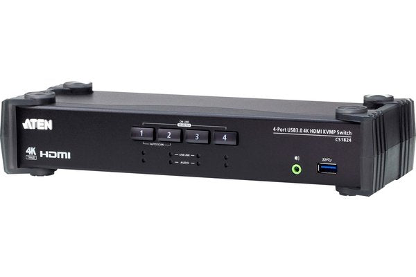 ATEN CS1824-AT-G commutateur écran, clavier et souris Noir