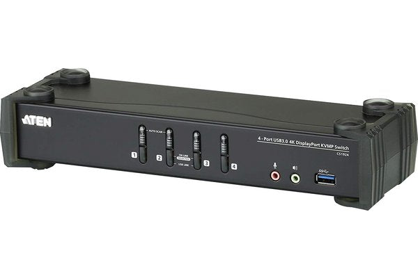 ATEN CS1924M-AT-G commutateur écran, clavier et souris Noir