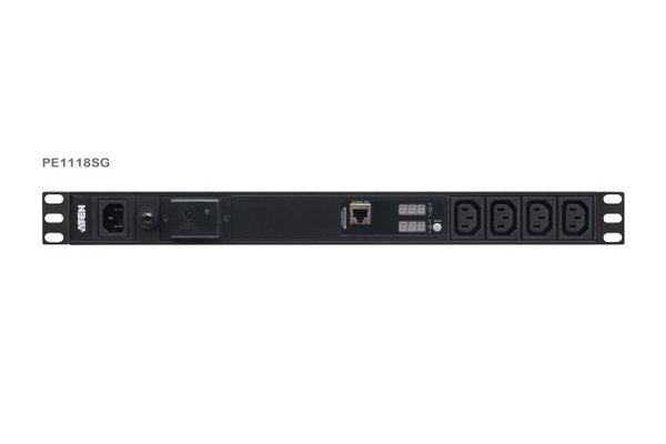 ATEN PE1118S PDU 19" 1U Parafoudre mesuré 10A 18 prises C13