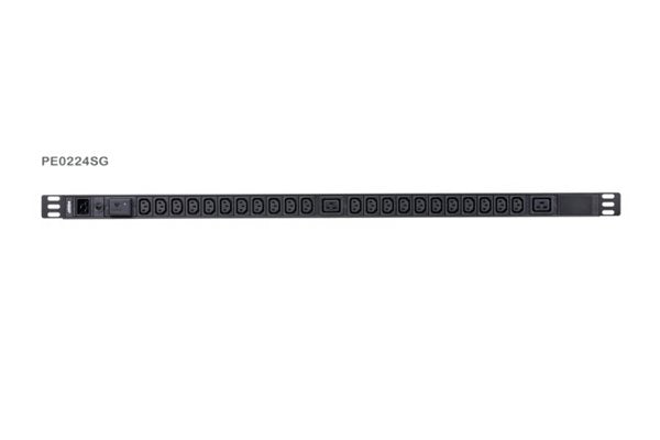 ATEN PE0224S PDU multiprise 19" 0U Parafoudre 16A 22 prises C13 - 2 prises C19