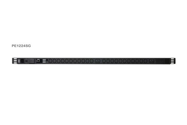 ATEN PE1224S PDU 19" 0U Parafoudre mesuré 16A 22 prises C13 - 2 prises C19