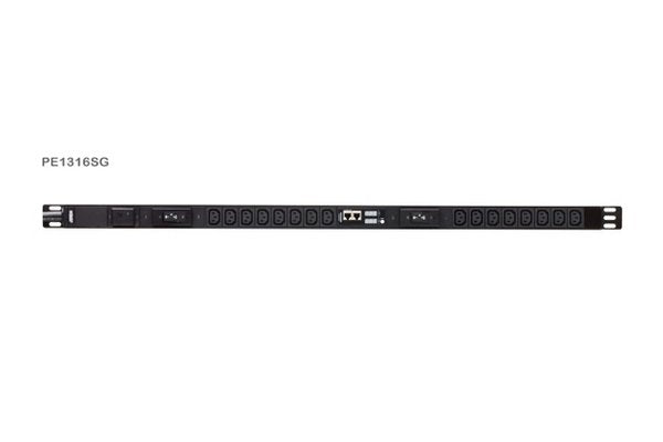 ATEN PE1316S PDU 19" 0U Parafoudre mesuré 32A 16 prises C13