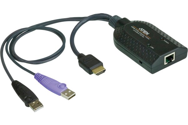 KA7168 - USB - HDMI - Noir - Plastique - 104 g - 1 x RJ-45 - 2 x USB A - 1 x HDMI