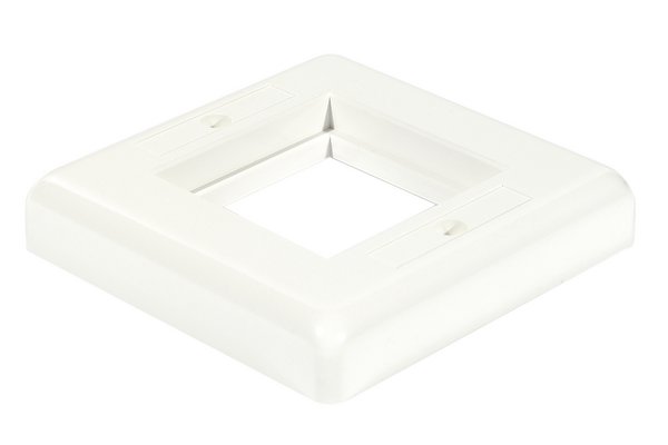 Support plastron pour boîtier saillie RJ45 (272020)