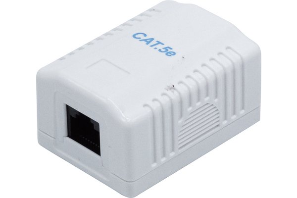Boîtier mural 1 port RJ45 CAT 5e UTP